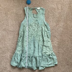 Green flowy dress from Altar’d State, size small.